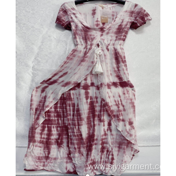 Woman's Rayon V-Neck Dresses